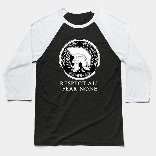 Respect all fear none Baseball T-Shirt by NicGrayTees